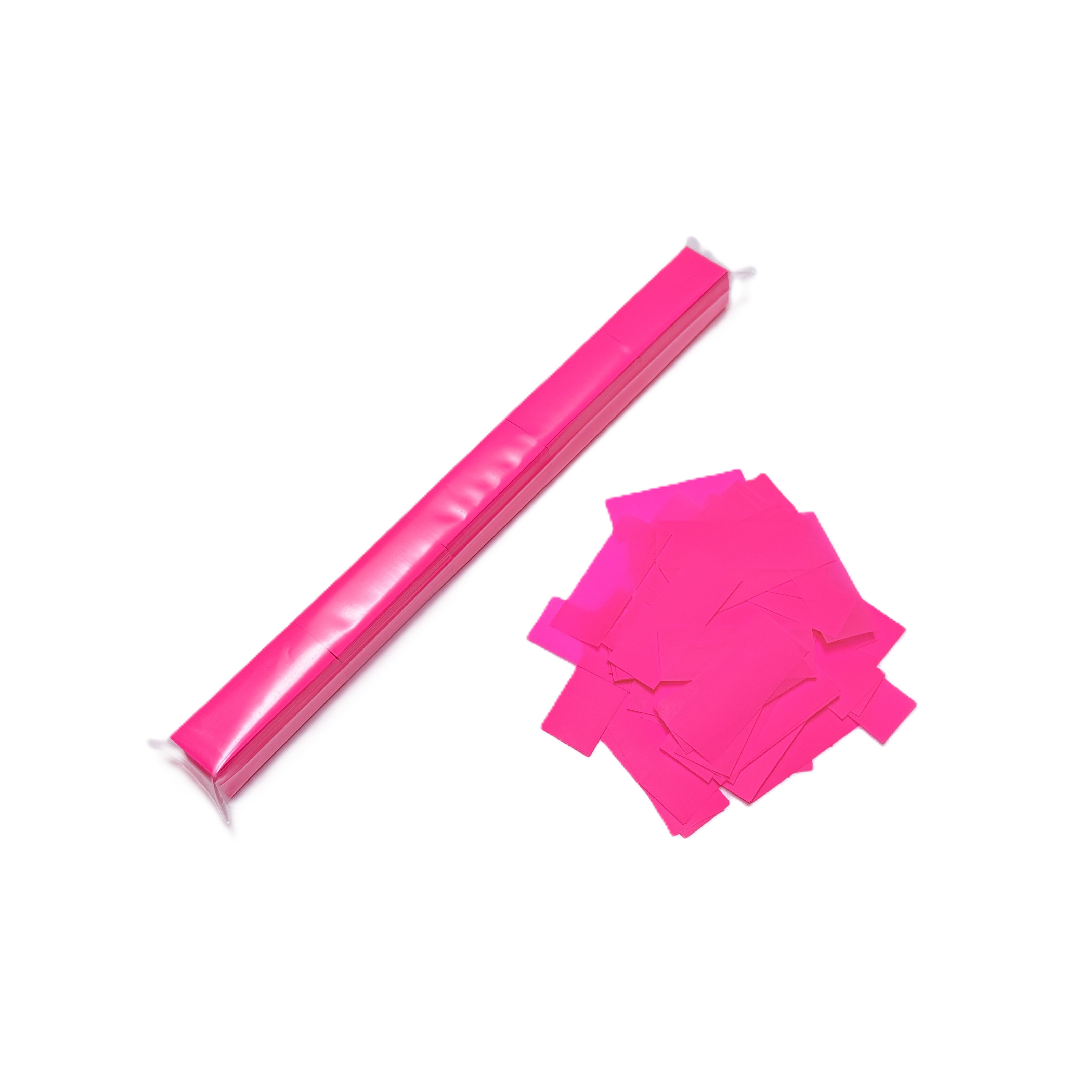 1" x 10" DayGlo PVC Rectangle Confetti Sleeve