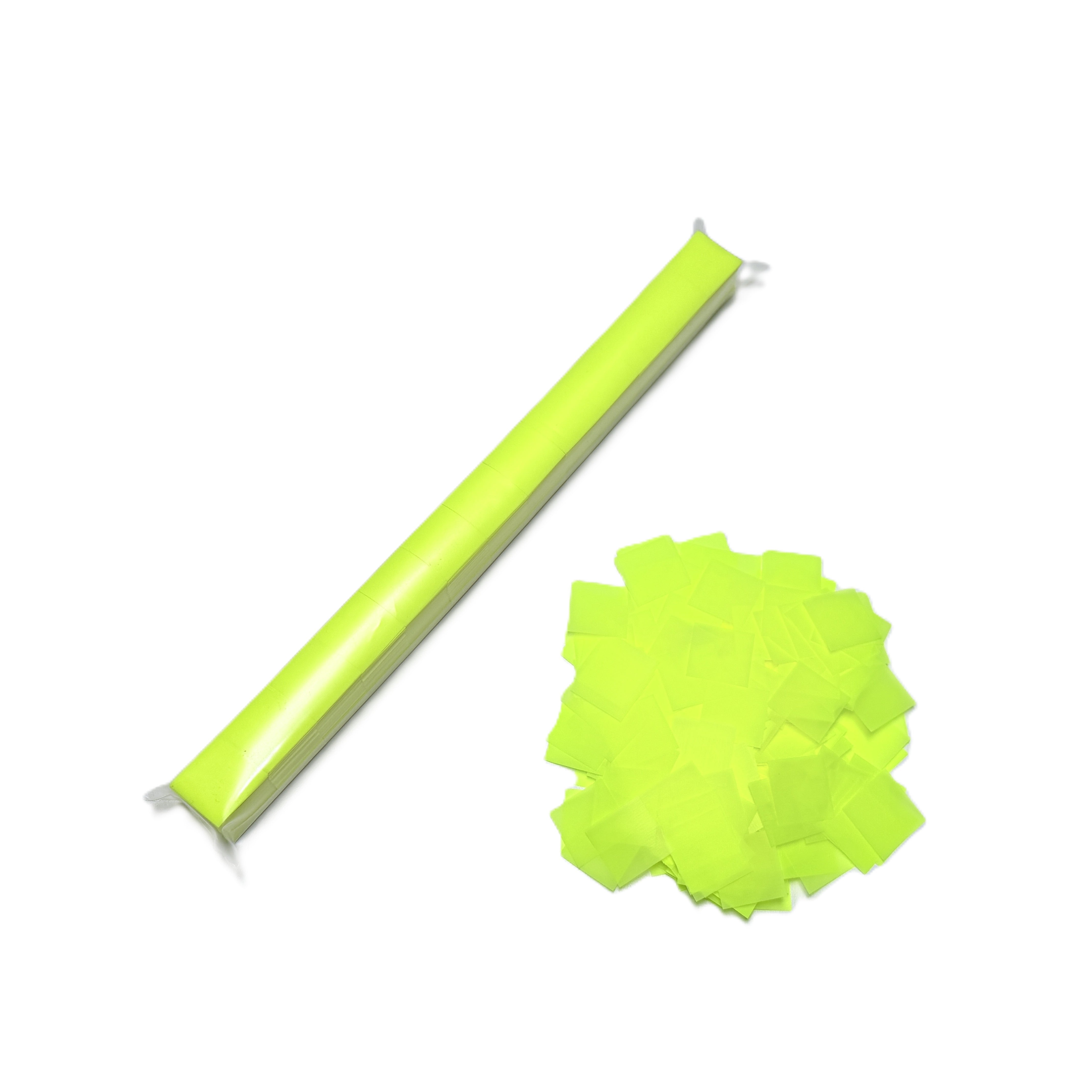 1" x 10" DayGlo PVC .75 Squares Confetti Sleeve