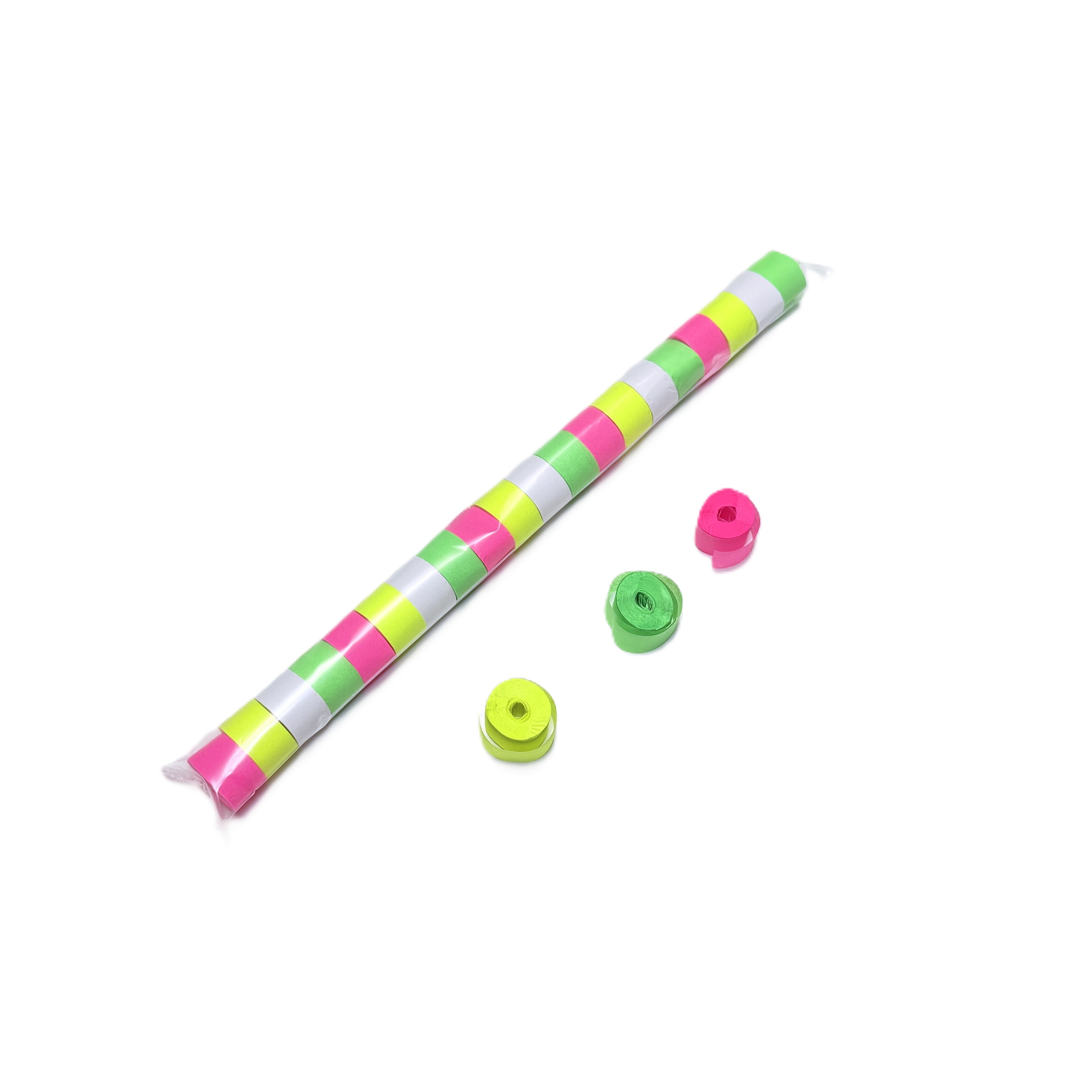 2" x 10" Single Rolled DayGlo Tissue Streamer Sleeve 0.5" wide