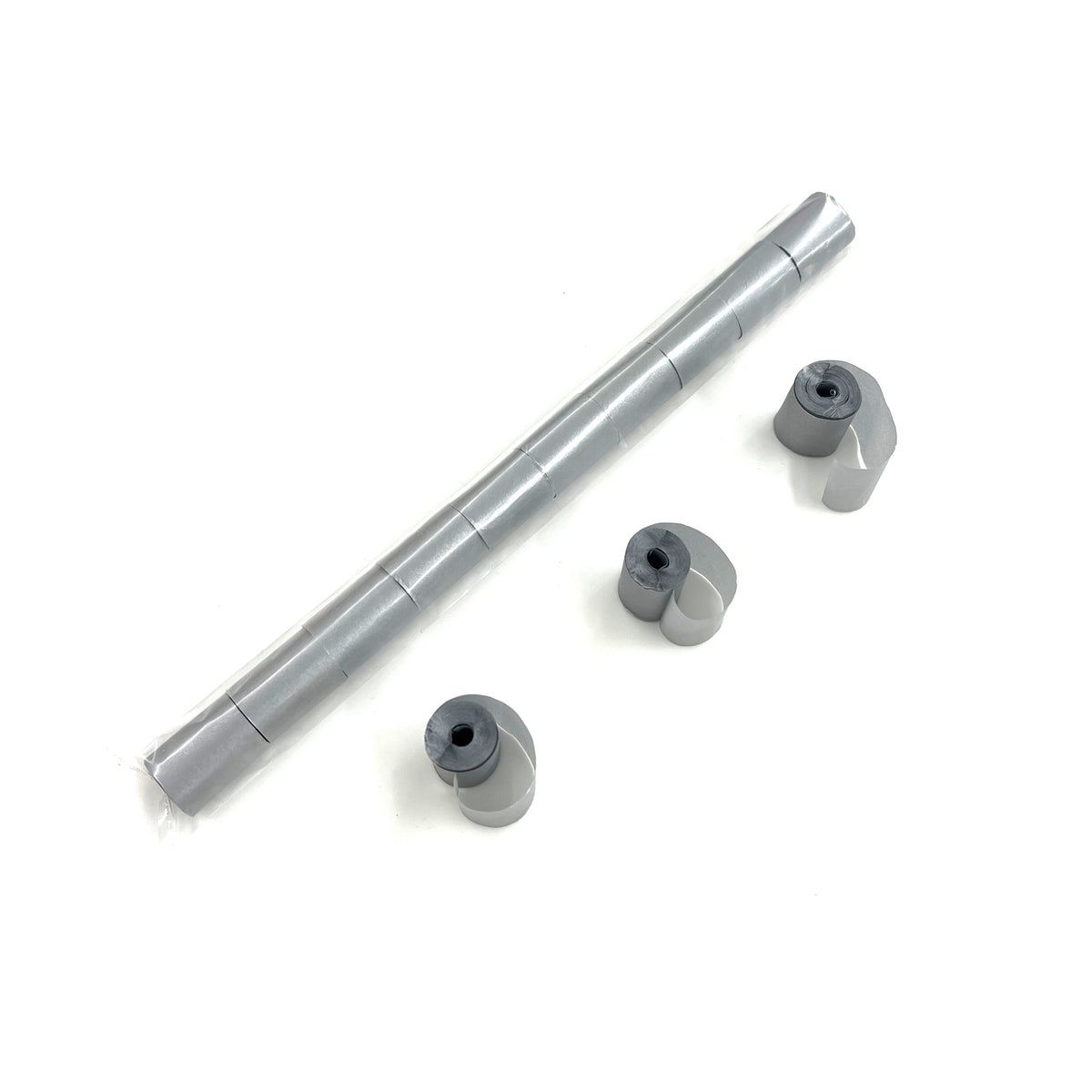1" x 10" Single Rolled Glimmer Tissue Streamer Sleeve: 1" wide