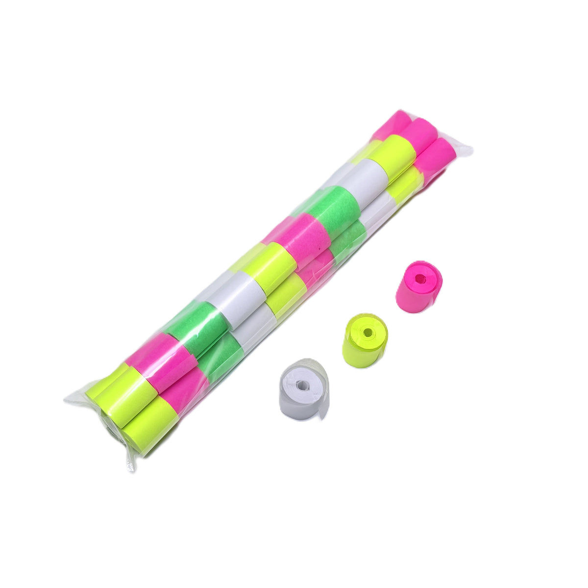 2" x 10" Single Rolled DayGlo Tissue Streamer Sleeve 1.0" wide