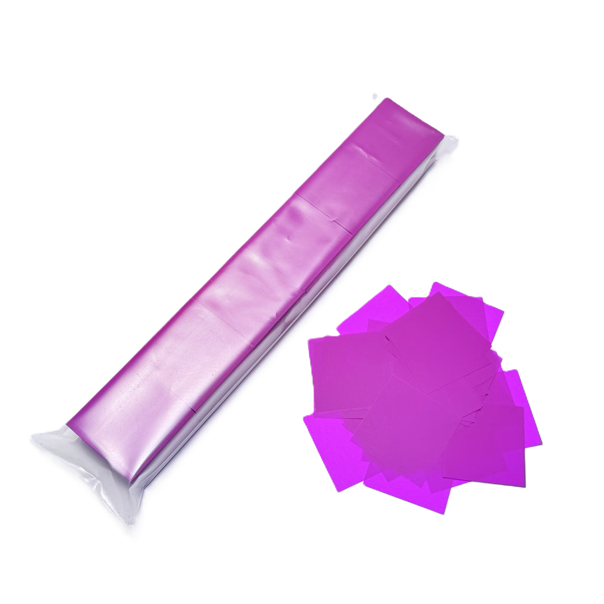 2" x 10" DayGlo PVC 1.75" Squares Confetti Sleeve
