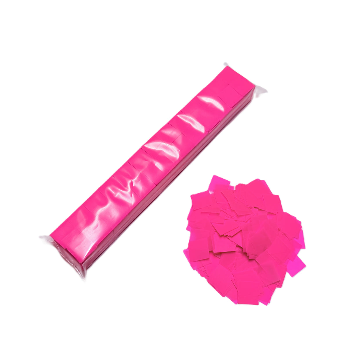 2" x 10" Neon DayGlo PVC 0.75" Squares Confetti Sleeve