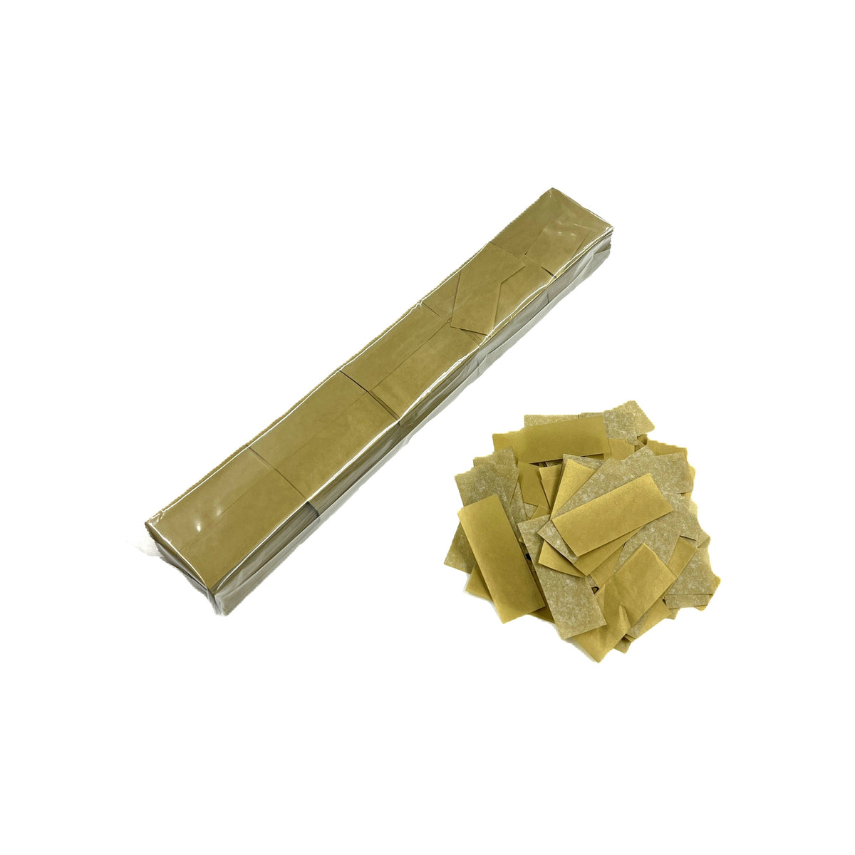 2" x 10" Glimmer Tissue Rectangle Confetti Sleeve