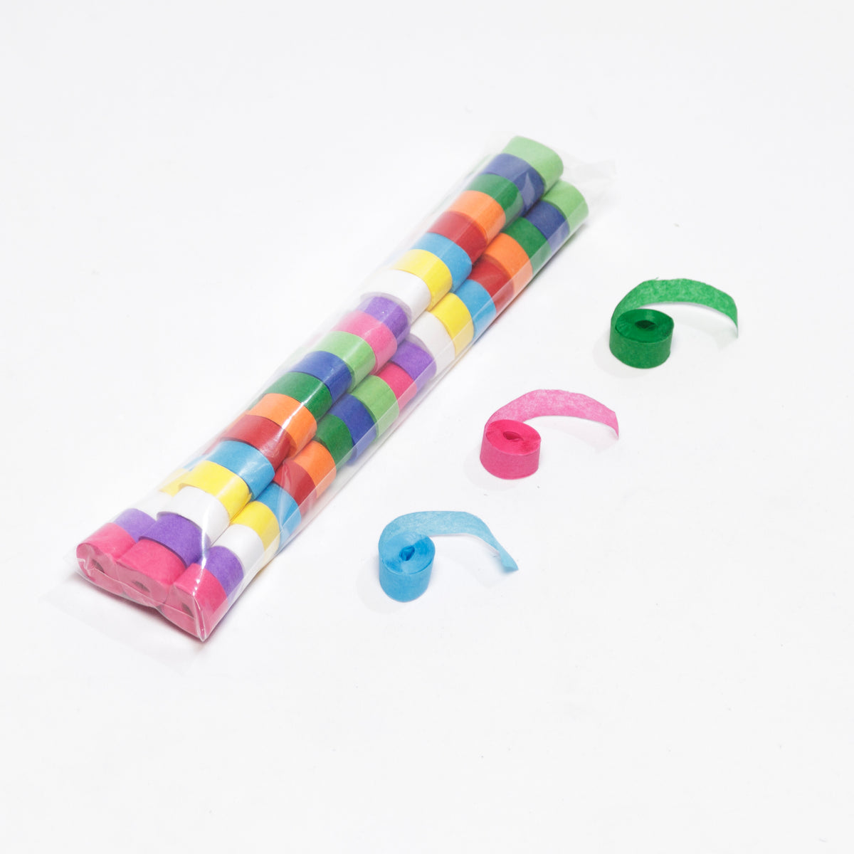 2" x 10" Single Rolled Tissue Streamer Sleeve: .5" wide