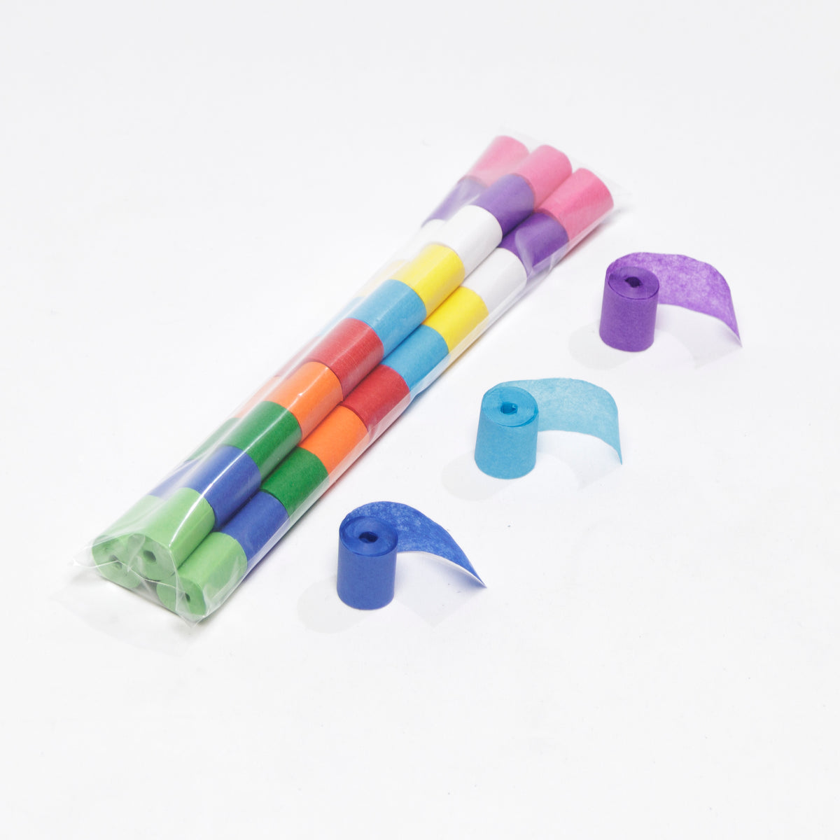 2" x 10" Single Rolled Tissue Streamer Sleeve: 1" wide