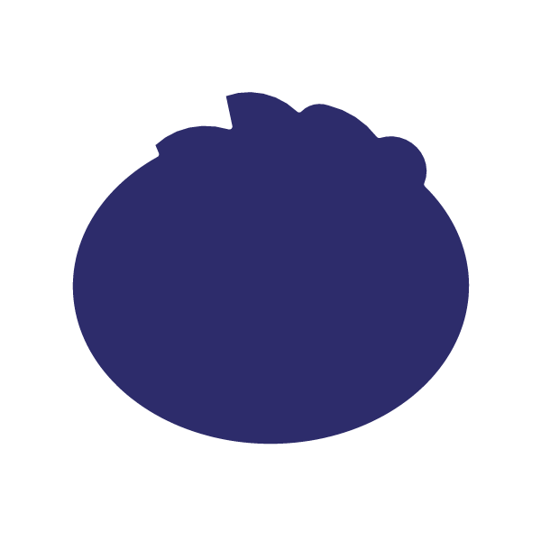Die Cut Shape: Blueberry