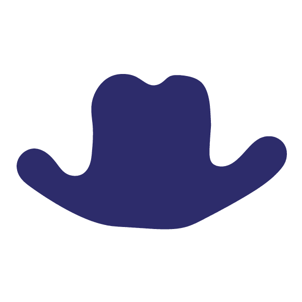 Die Cut Shape: Cowboy Hat