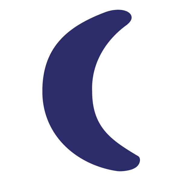 Die Cut Shape: Crescent Moon Large