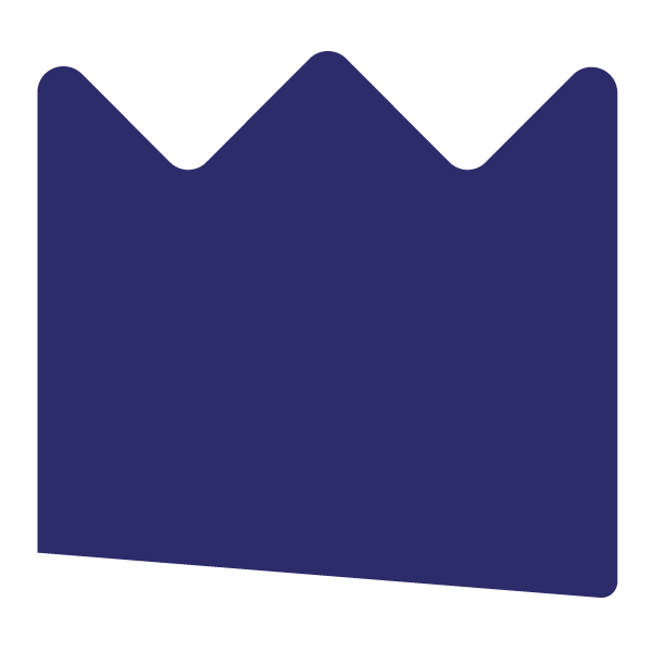 Die Cut Shape: Crown “King Style”