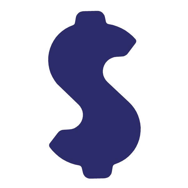 Die Cut Shape: Dollar Sign