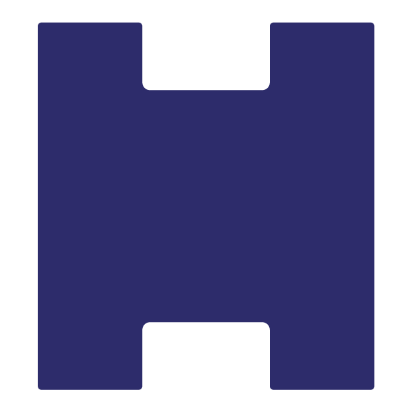 Die Cut Shape: Letter “H” #2