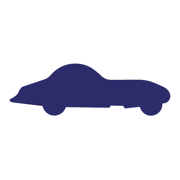 Die Cut Shape: Sports Car