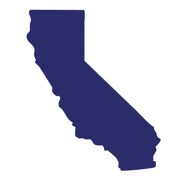 Die Cut Shape: State of California
