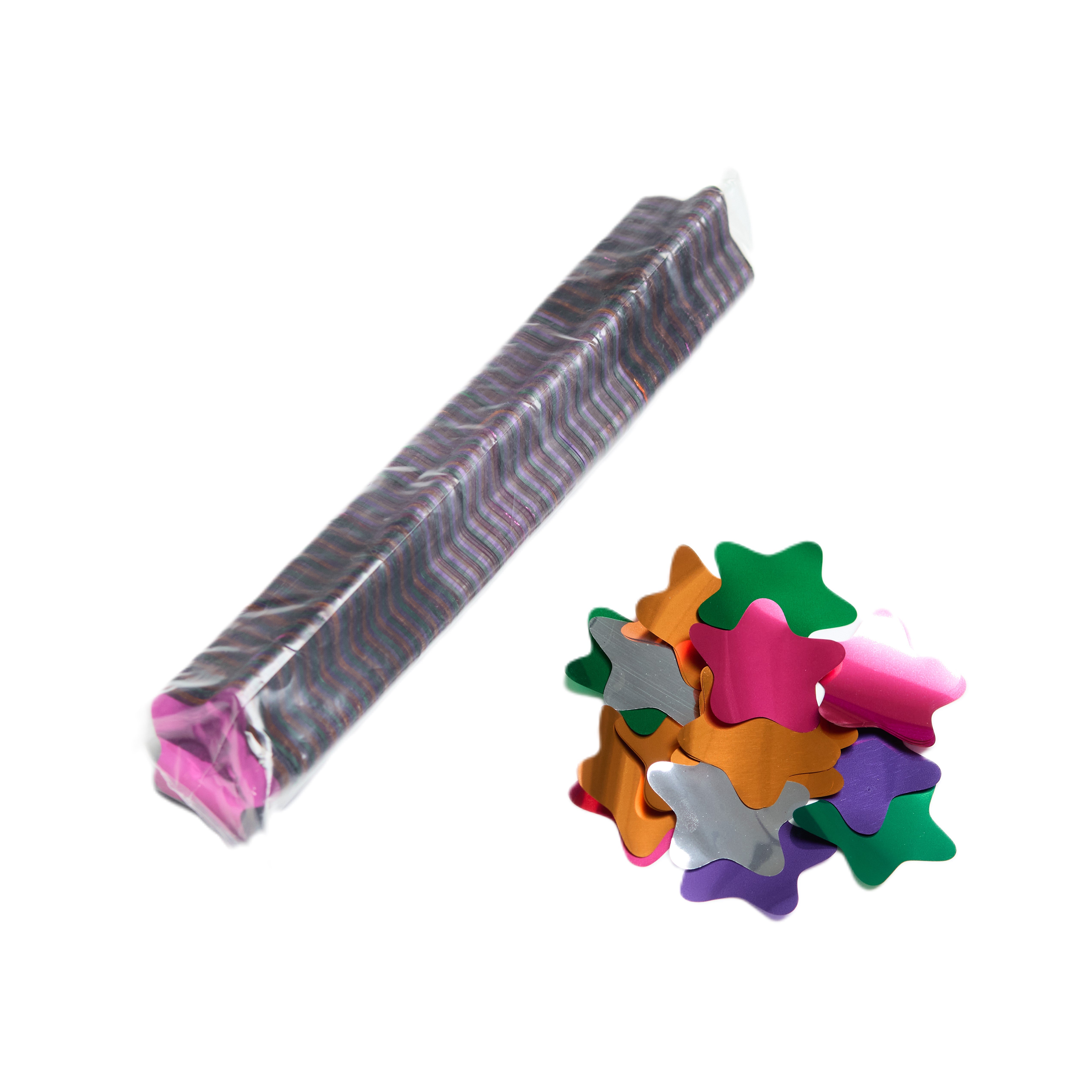 2" x 10" Metallic Specialty Die Cut Confetti Sleeve