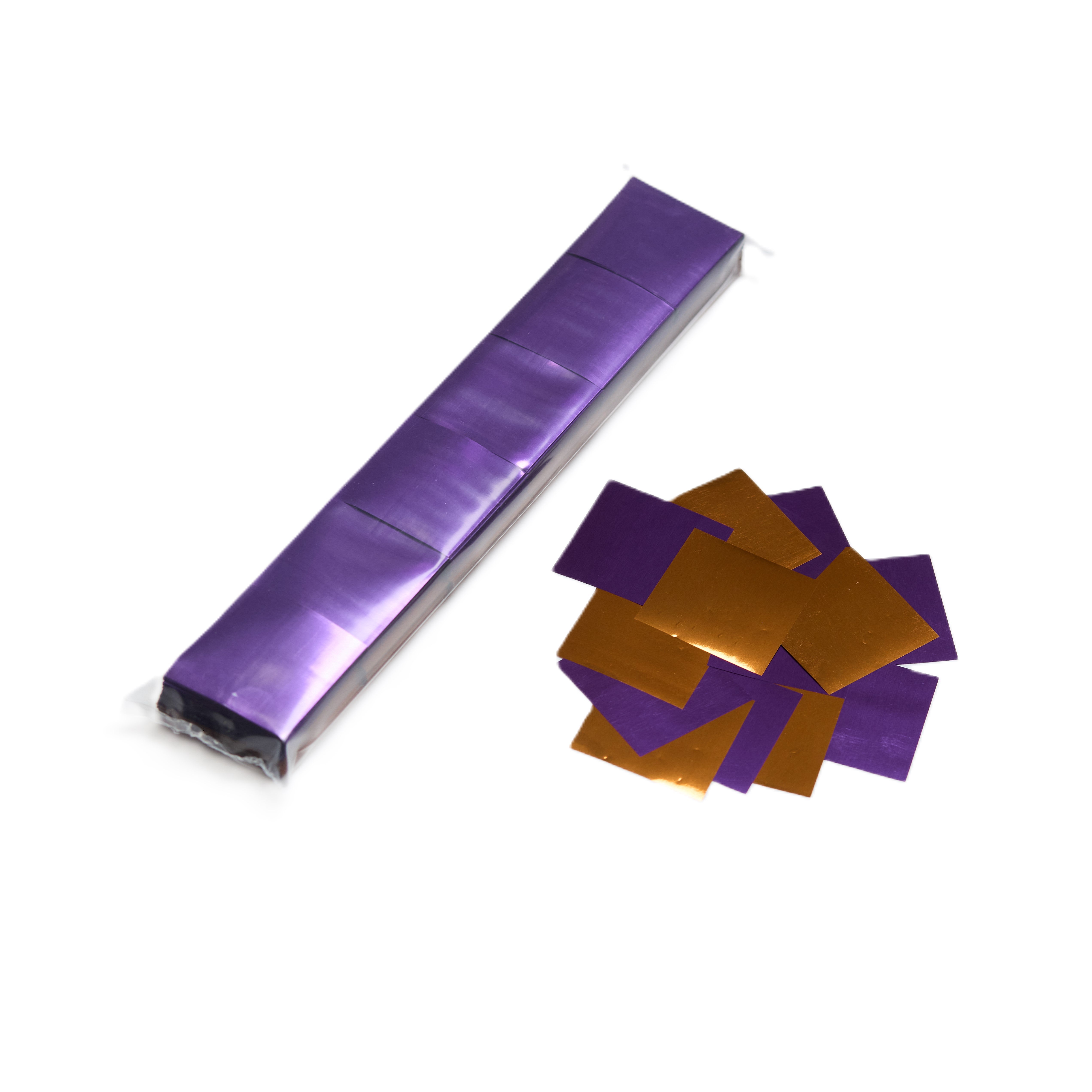2" x 10" Metallic 1.75" Squares Confetti Sleeve