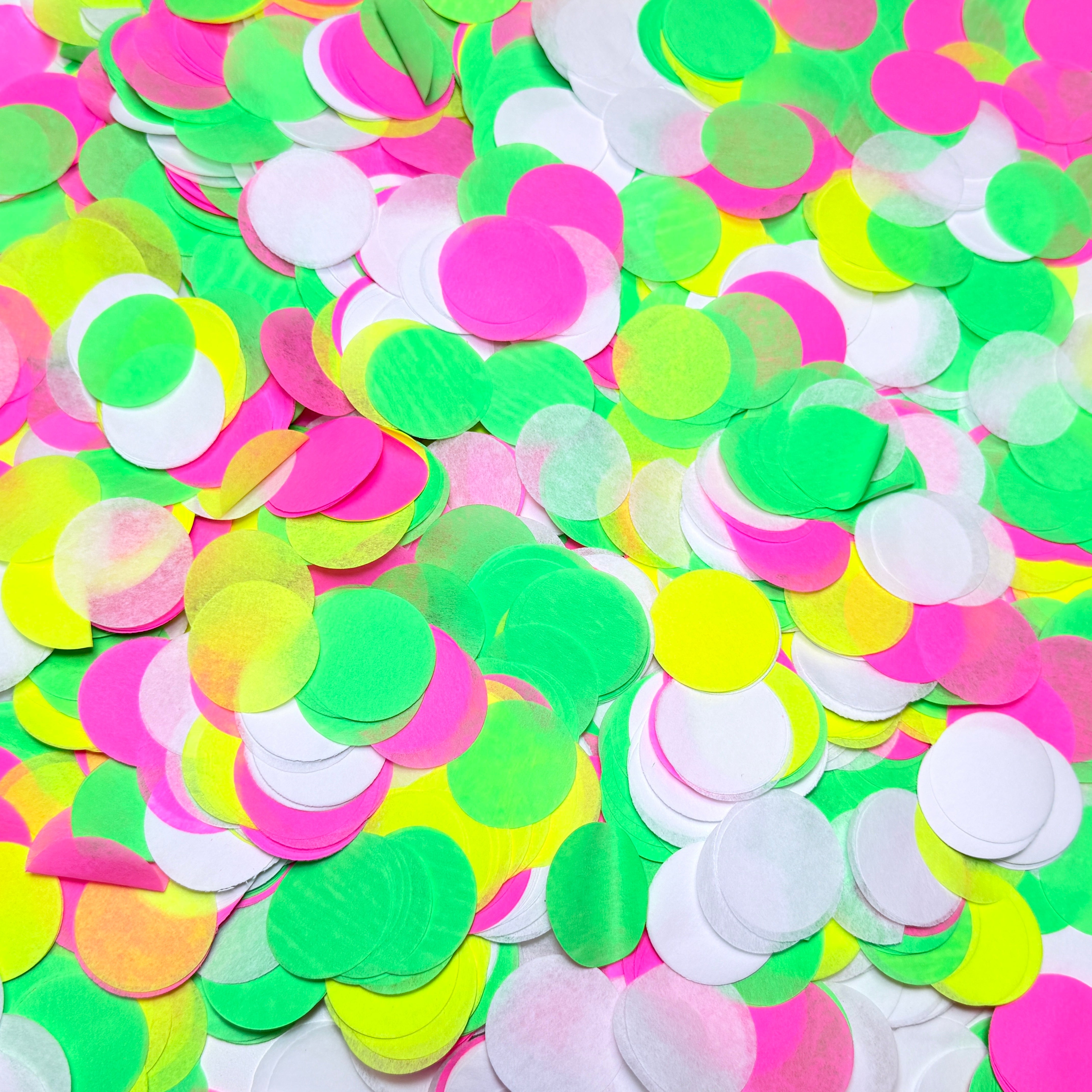 Pounds Bulk Tissue DayGlo Specialty Die Cut Confetti