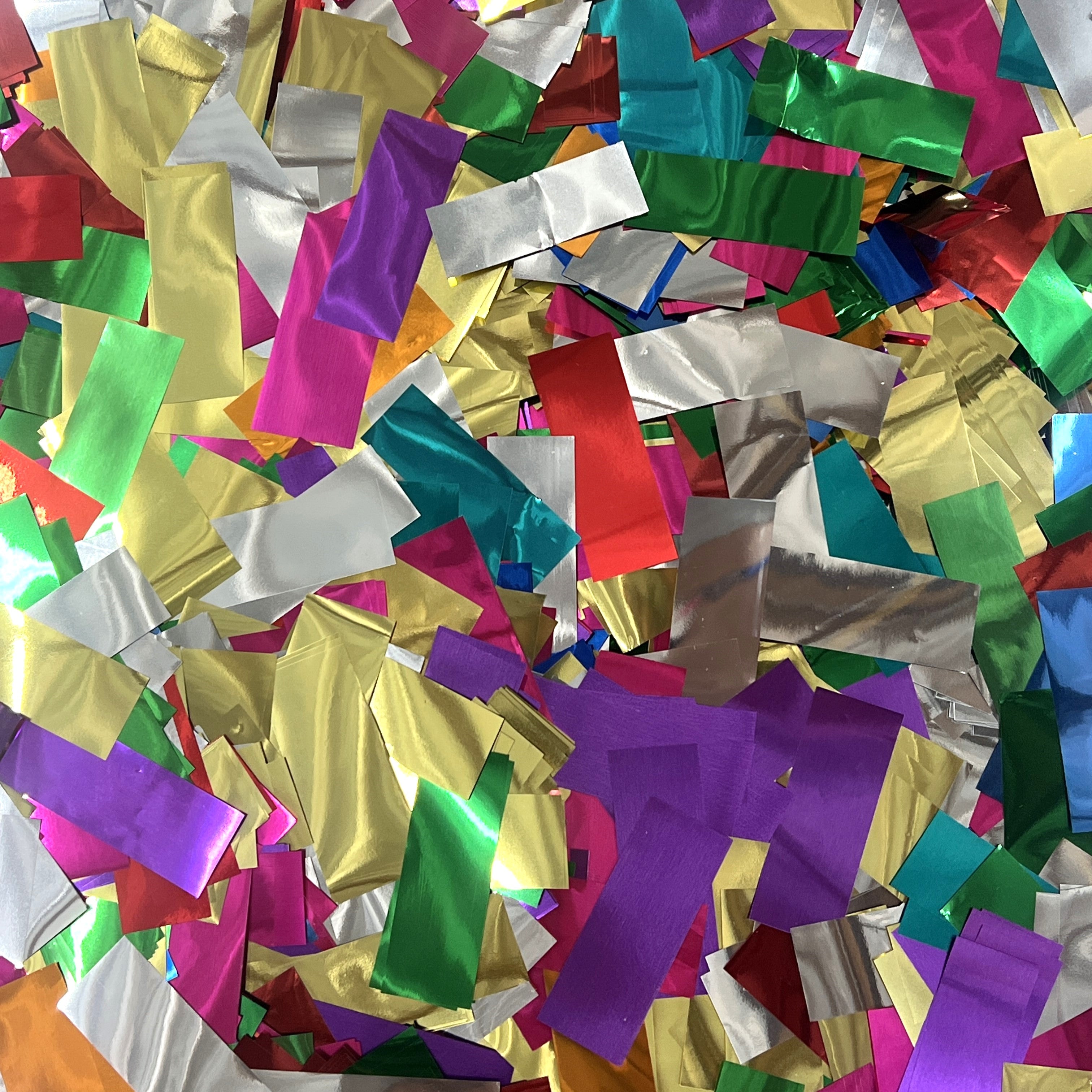 Pounds Bulk Metallic Rectangle Confetti