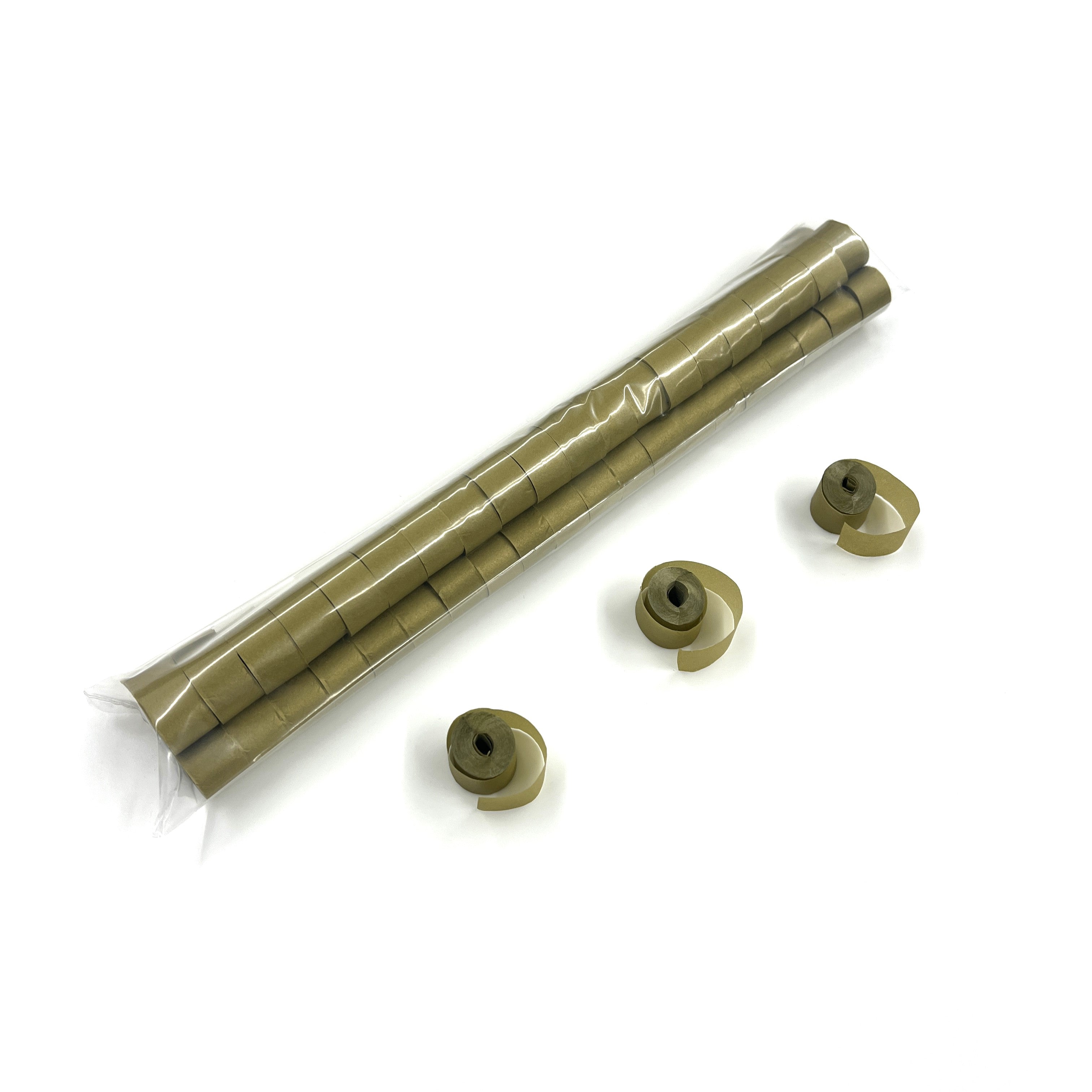 2" x 10" Single Rolled Glimmer Streamer Sleeve: 1" wide