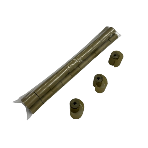 2" x 10" Single Rolled Glimmer Streamer Sleeve: 1" wide
