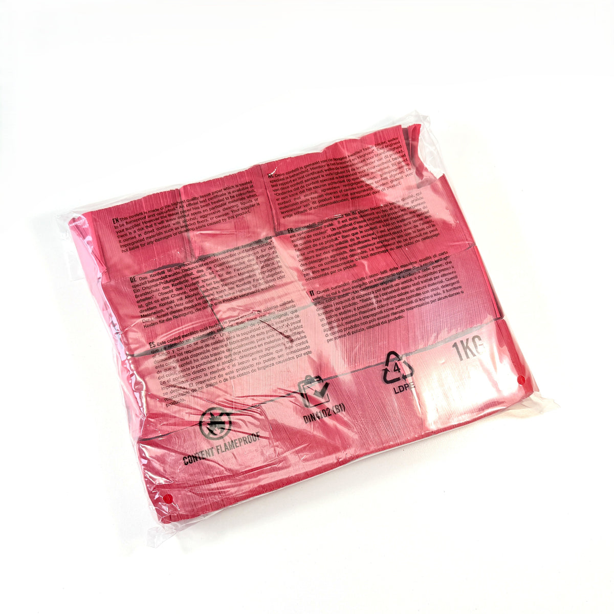1 kg Bulk Tissue Rectangle Confetti