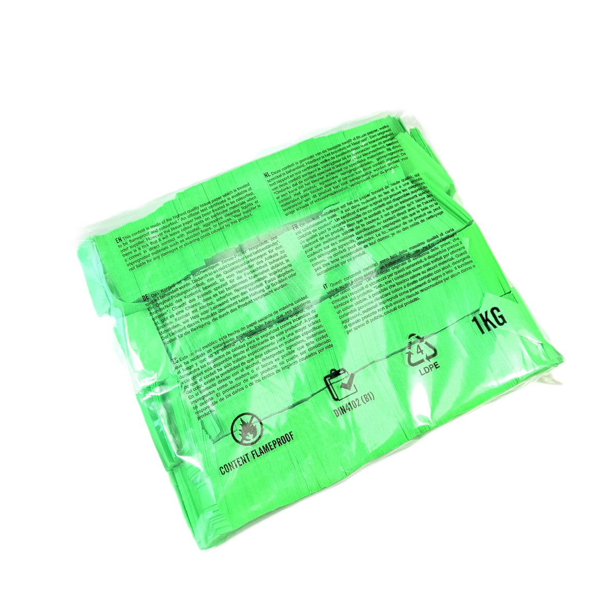 1 kg Bulk DayGlo Tissue Rectangle Confetti