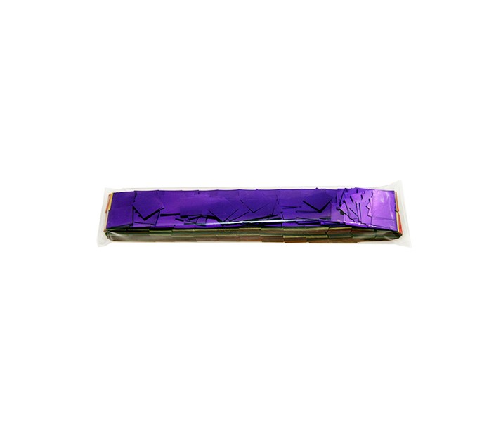 2" x 10" Metallic .75" Squares Confetti Sleeve