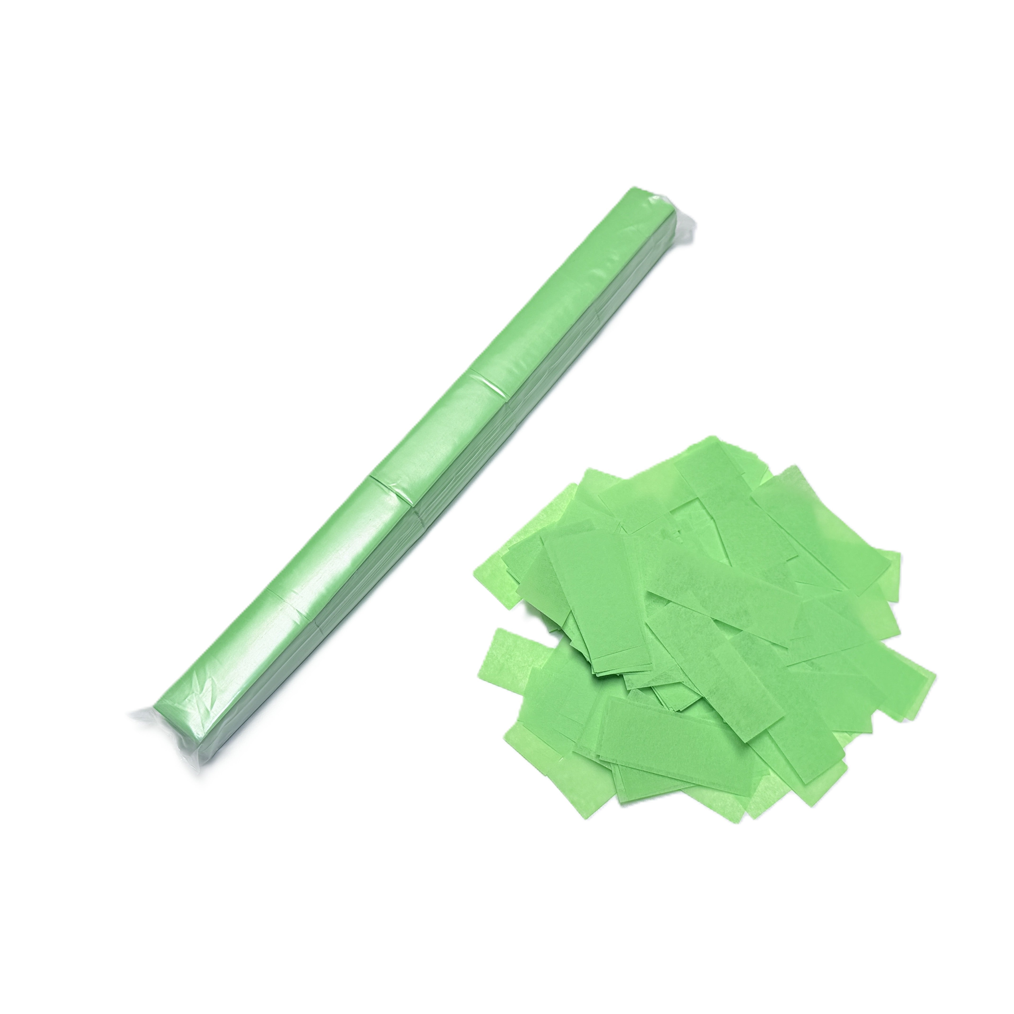 1" x 10" DayGlo Tissue Rectangle Confetti Sleeve