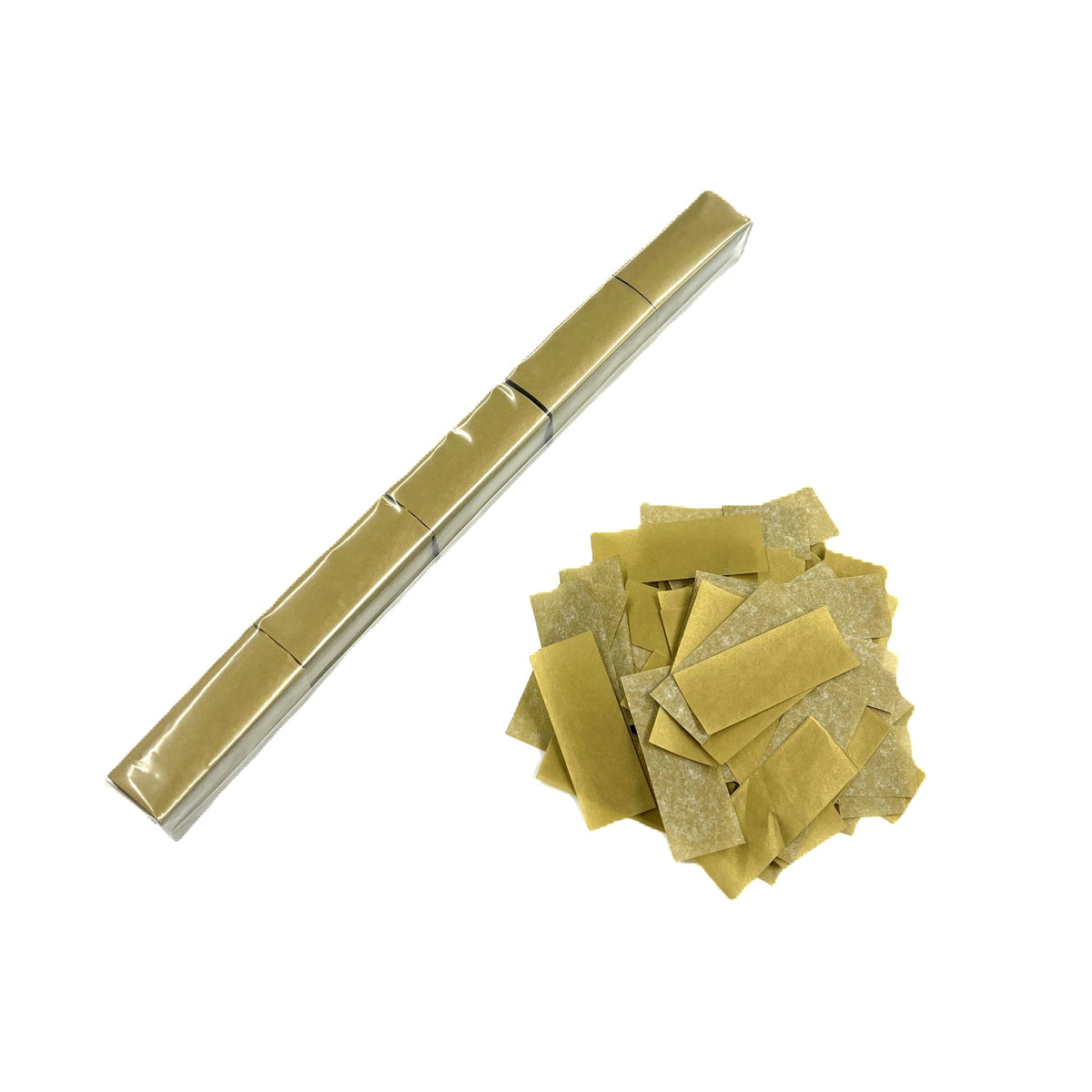 1" x 10" Glimmer Tissue Rectangle Confetti Sleeve