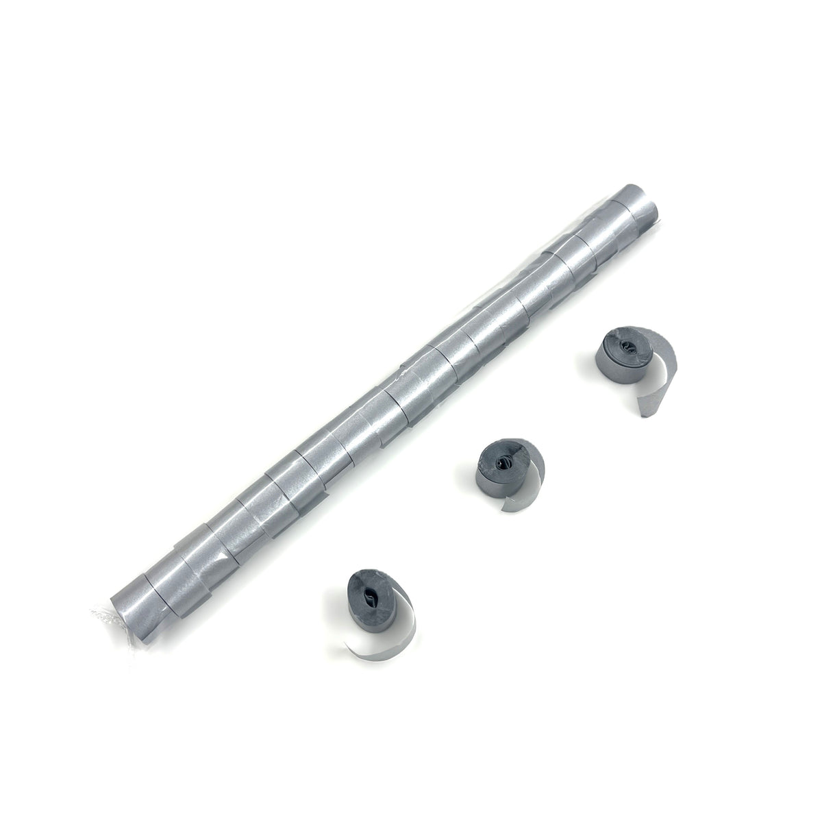 1" x 10" Single Rolled Glimmer Tissue Streamer Sleeve: .5" wide