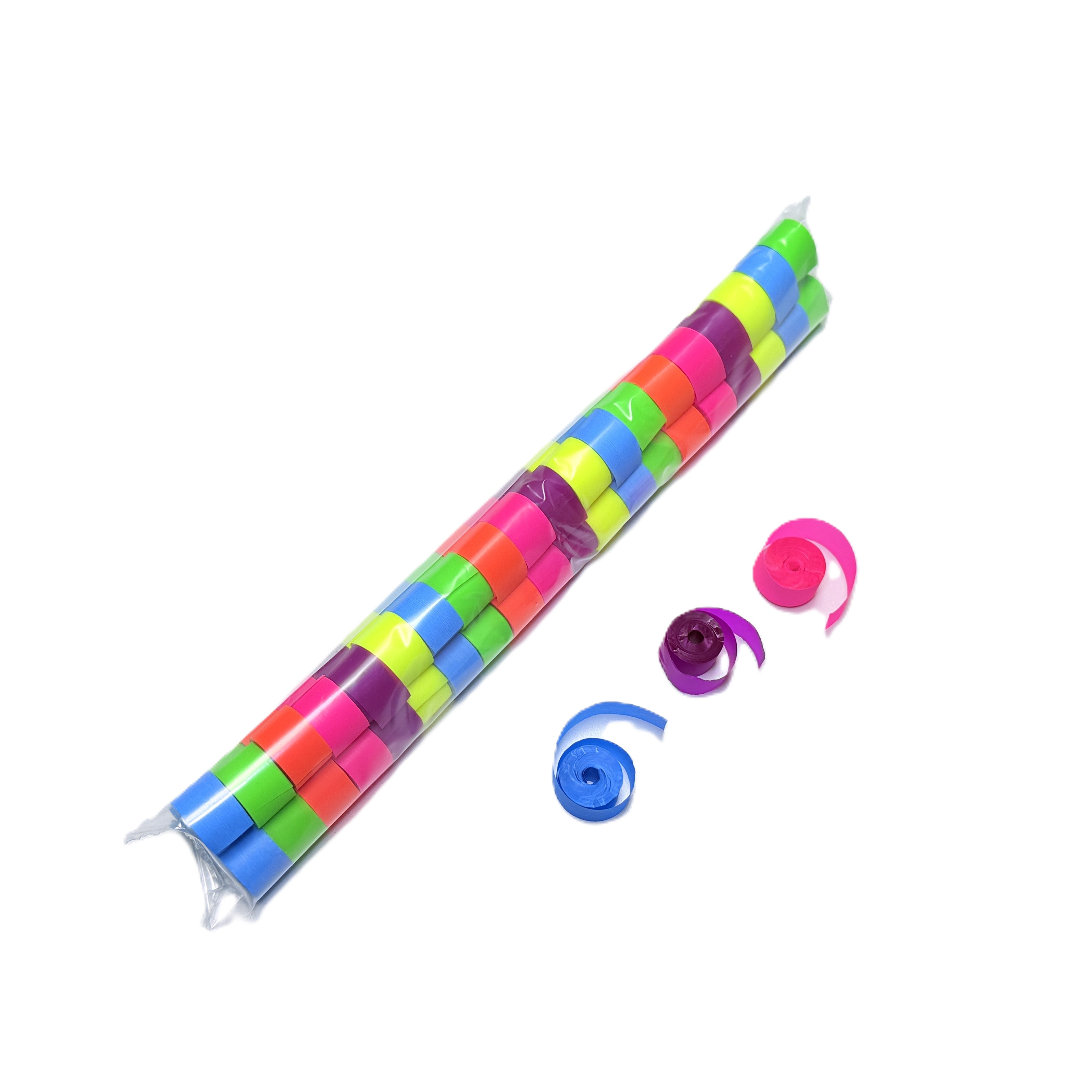 2" x 10" Single Rolled DayGlo PVC Streamer Sleeve 0.5" wide