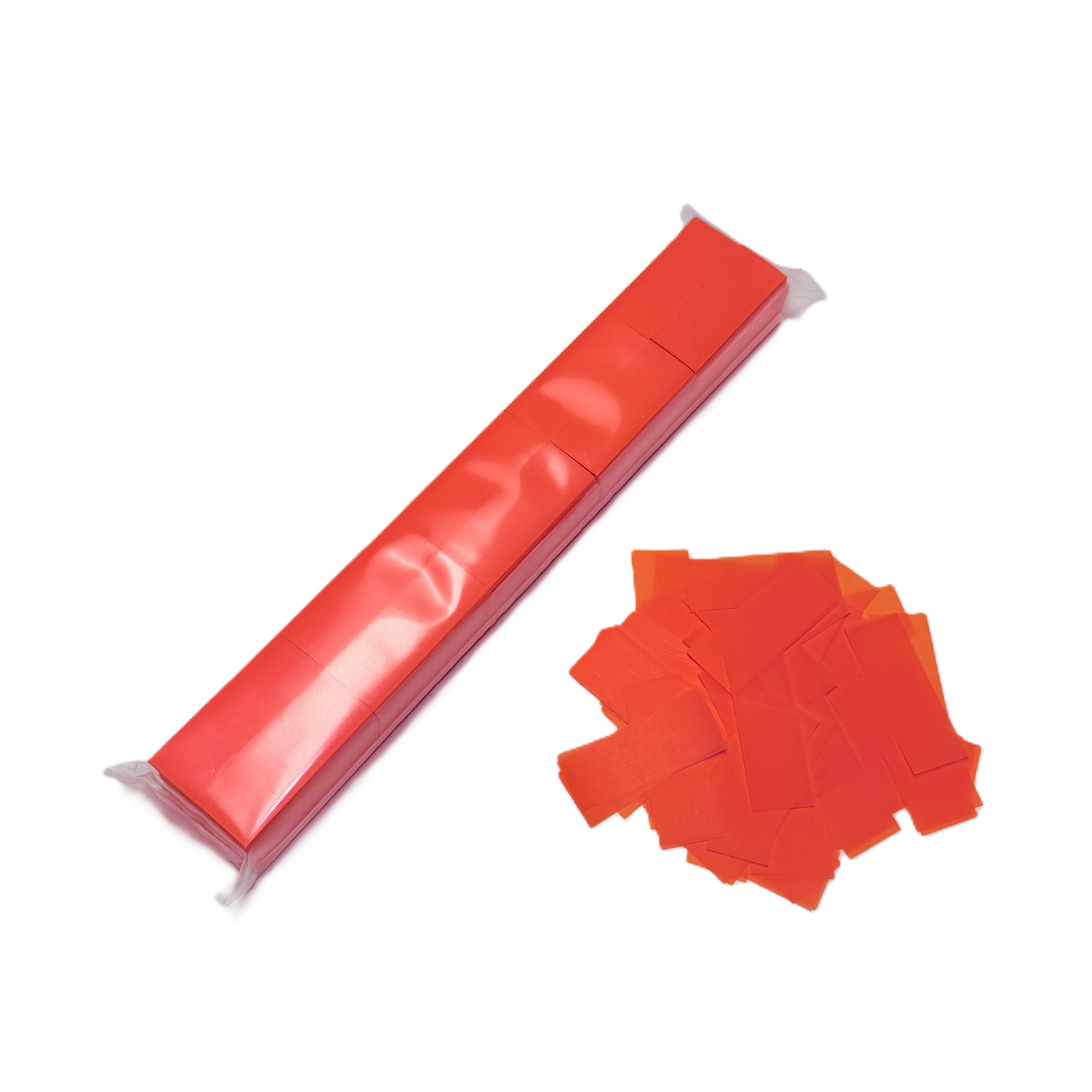 2" x 10" DayGlo Tissue Rectangle Confetti Sleeve