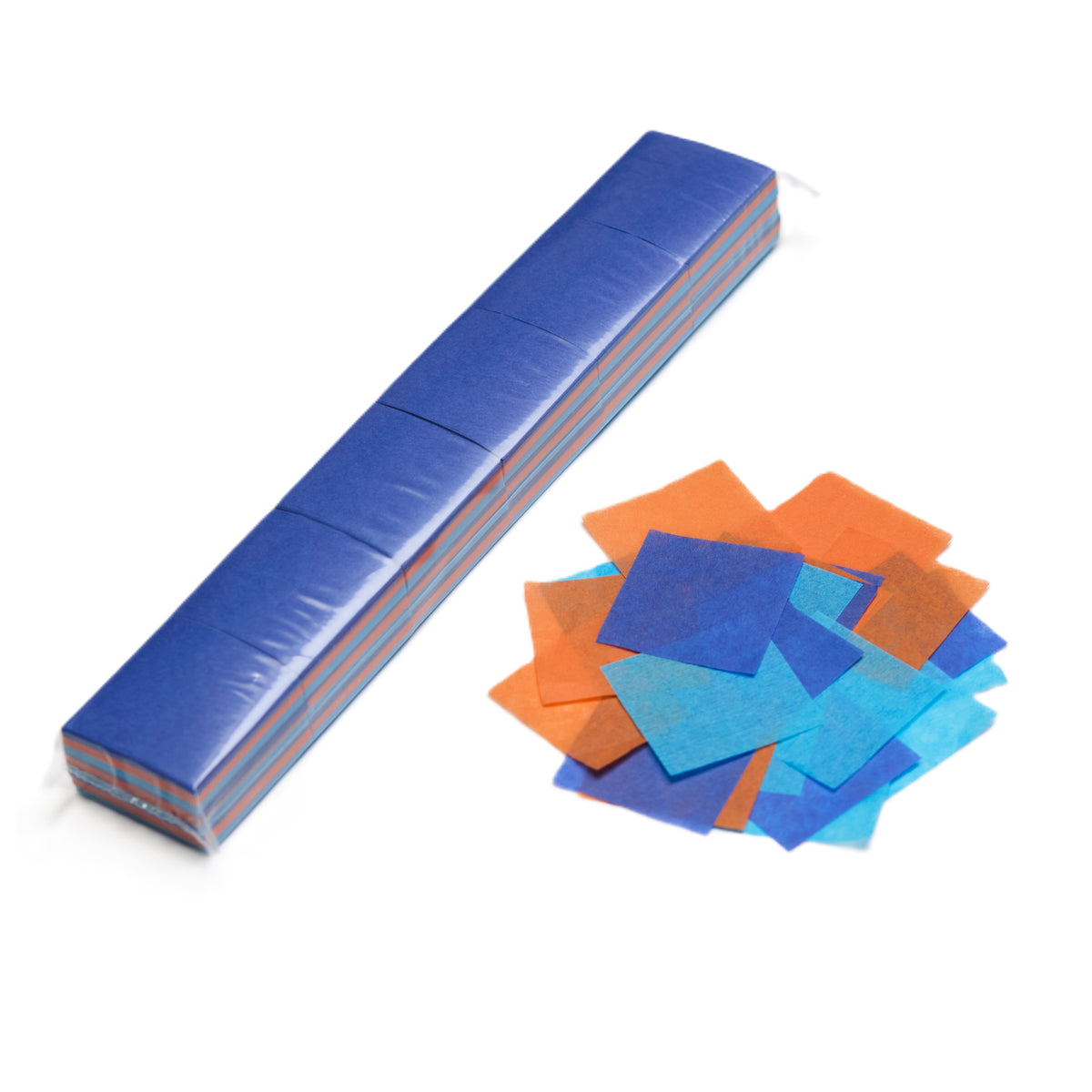 2" x 10" Tissue 1.75" Squares Confetti Sleeve