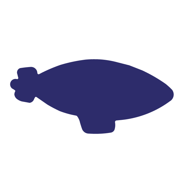 Die Cut Shape: Blimp
