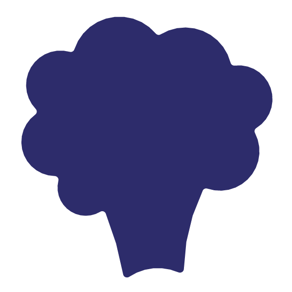 Die Cut Shape: Broccoli