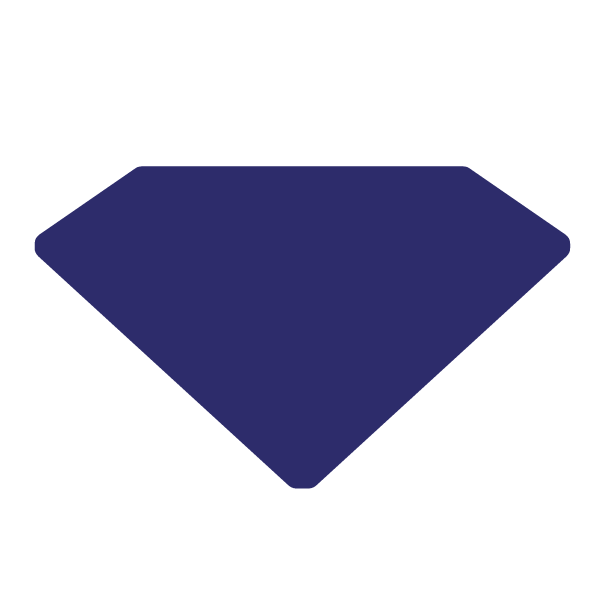 Die Cut Shape: Diamond Stone Large