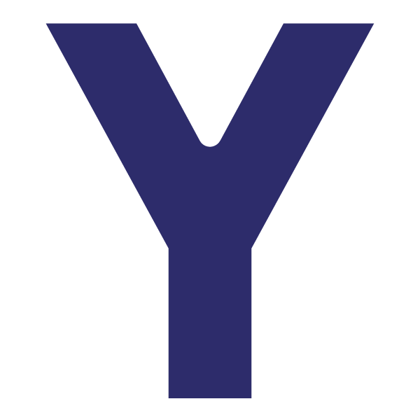 Die Cut Shape: Letter “Y”