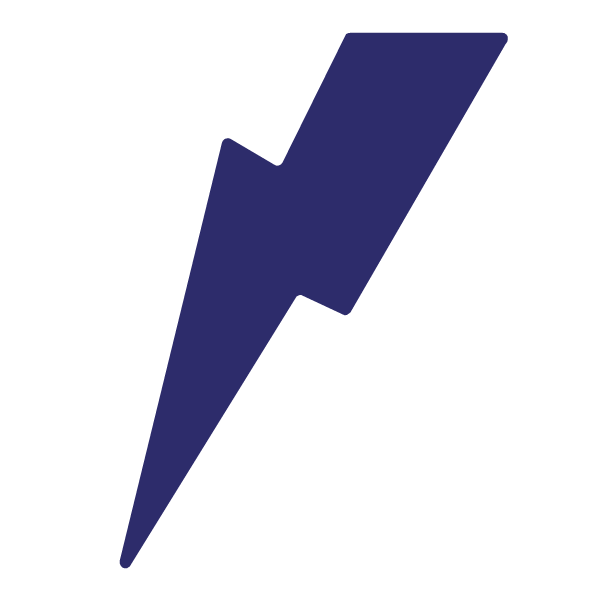 Die Cut Shape: Lightning Bolt