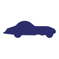 Die Cut Shape: Sports Car