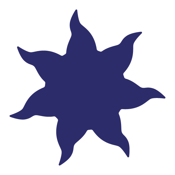 Die Cut Shape: Sun Ray
