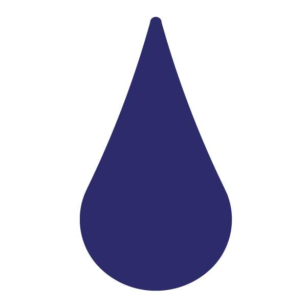 Die Cut Shape: Water Droplet