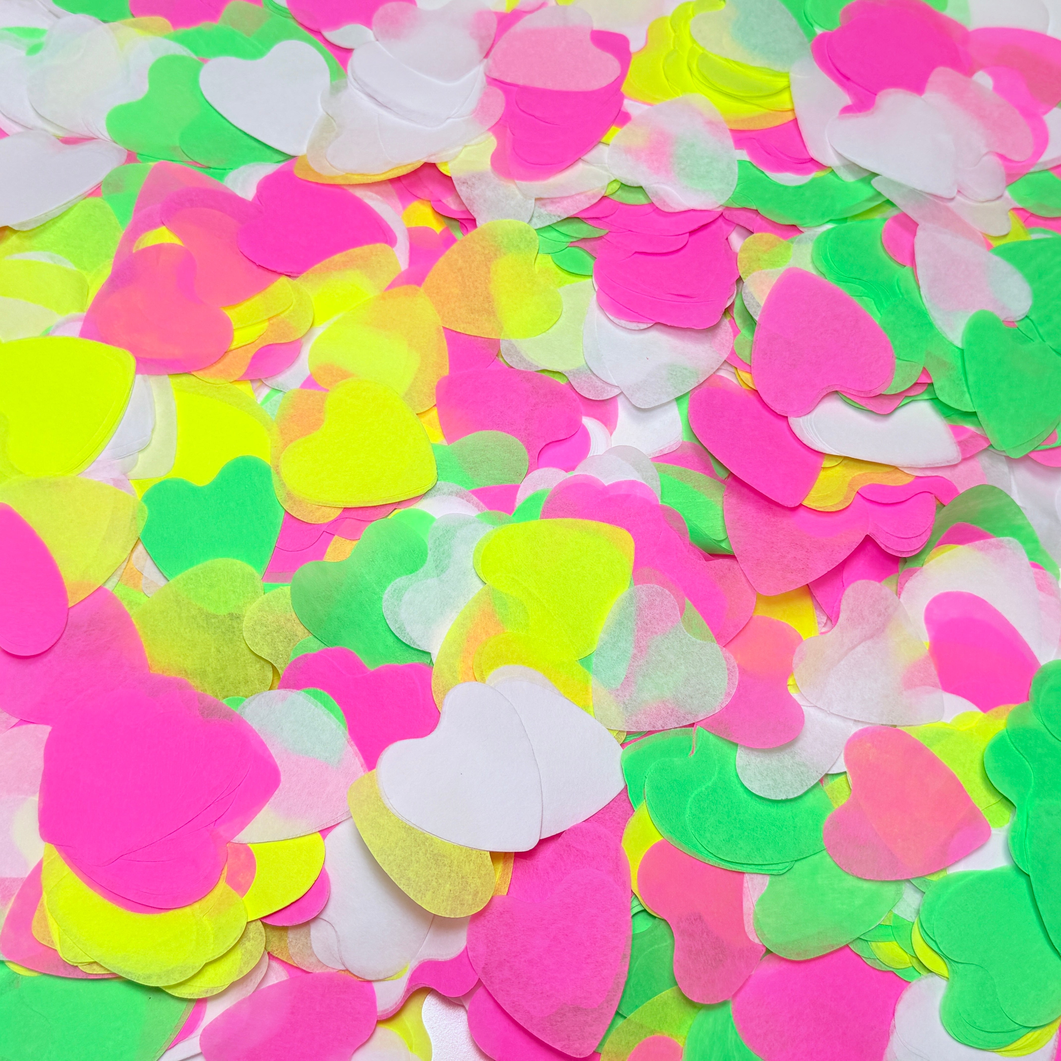 Pounds Bulk Tissue DayGlo Specialty Die Cut Confetti