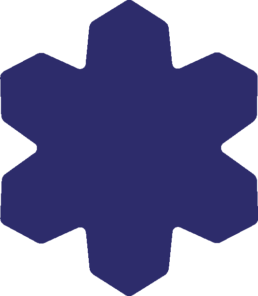Die Cut Shape: Snowflake Large