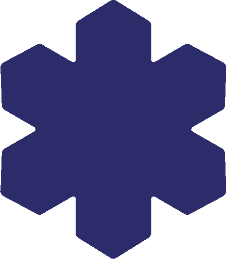 Die Cut Shape: Snowflake Medium