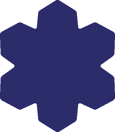 Die Cut Shape: Snowflake Small