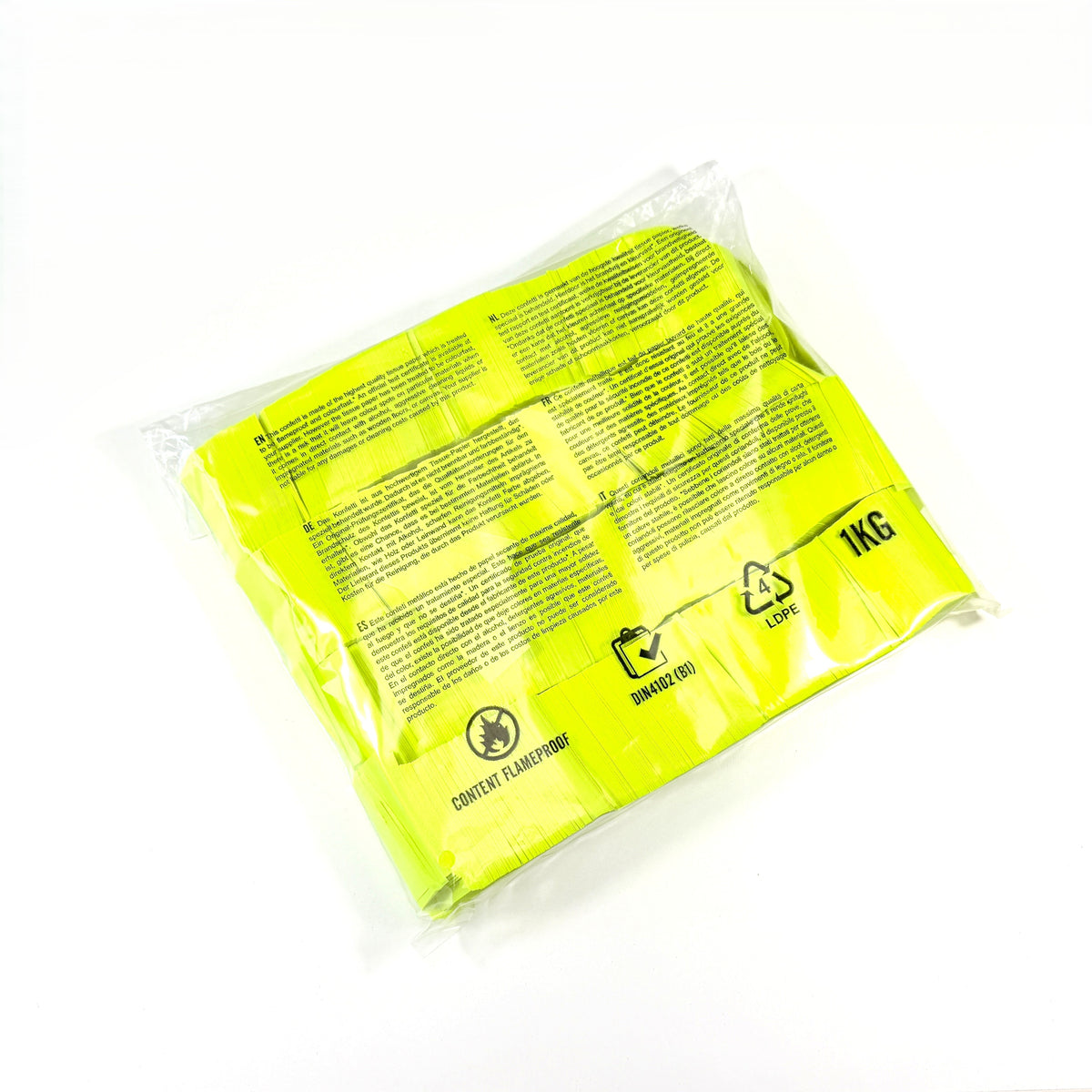 1 kg Bulk DayGlo Tissue Rectangle Confetti
