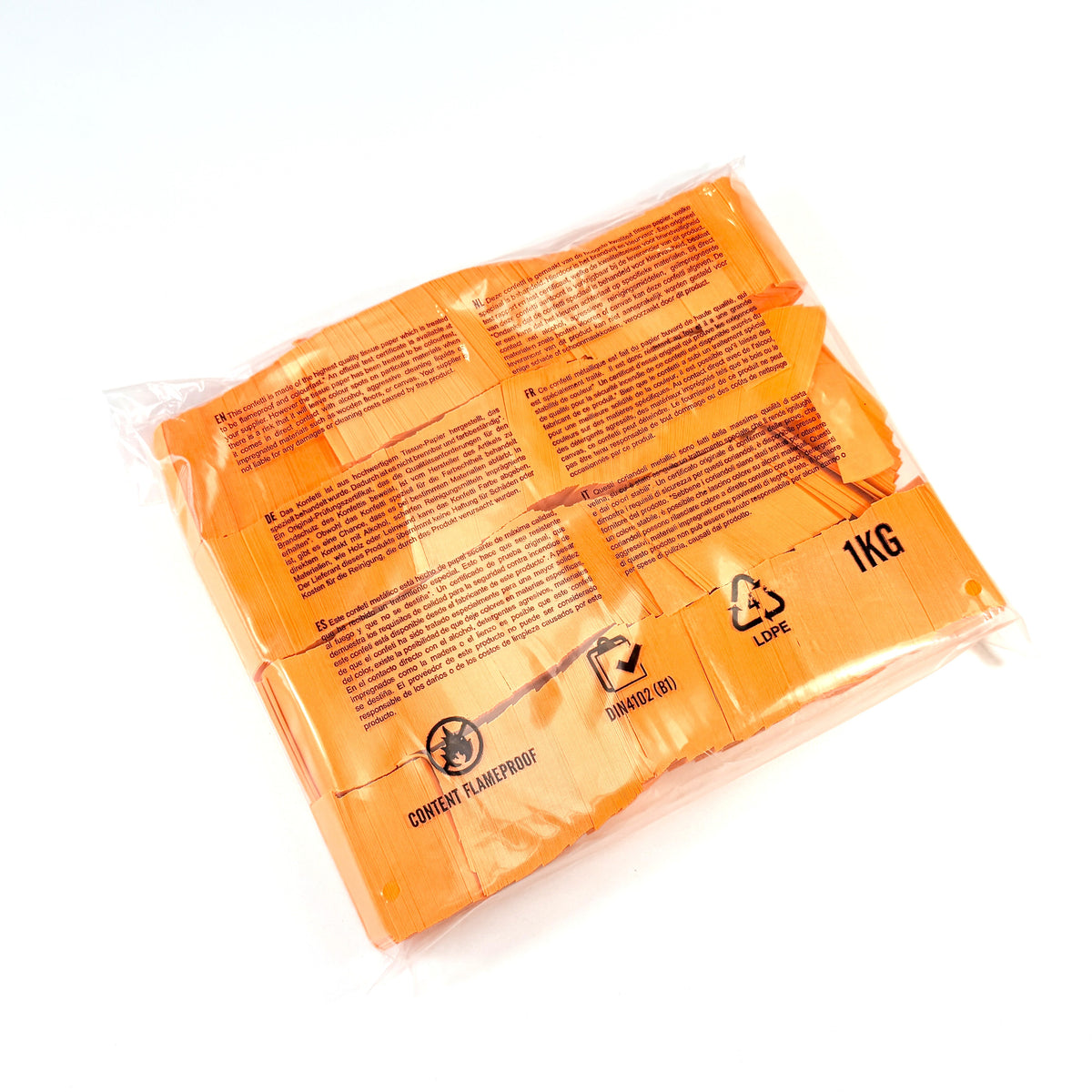 1 kg Bulk DayGlo Tissue Rectangle Confetti