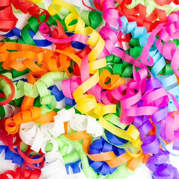 2" x 10" Single Rolled Tissue Streamer Sleeve: .5" wide
