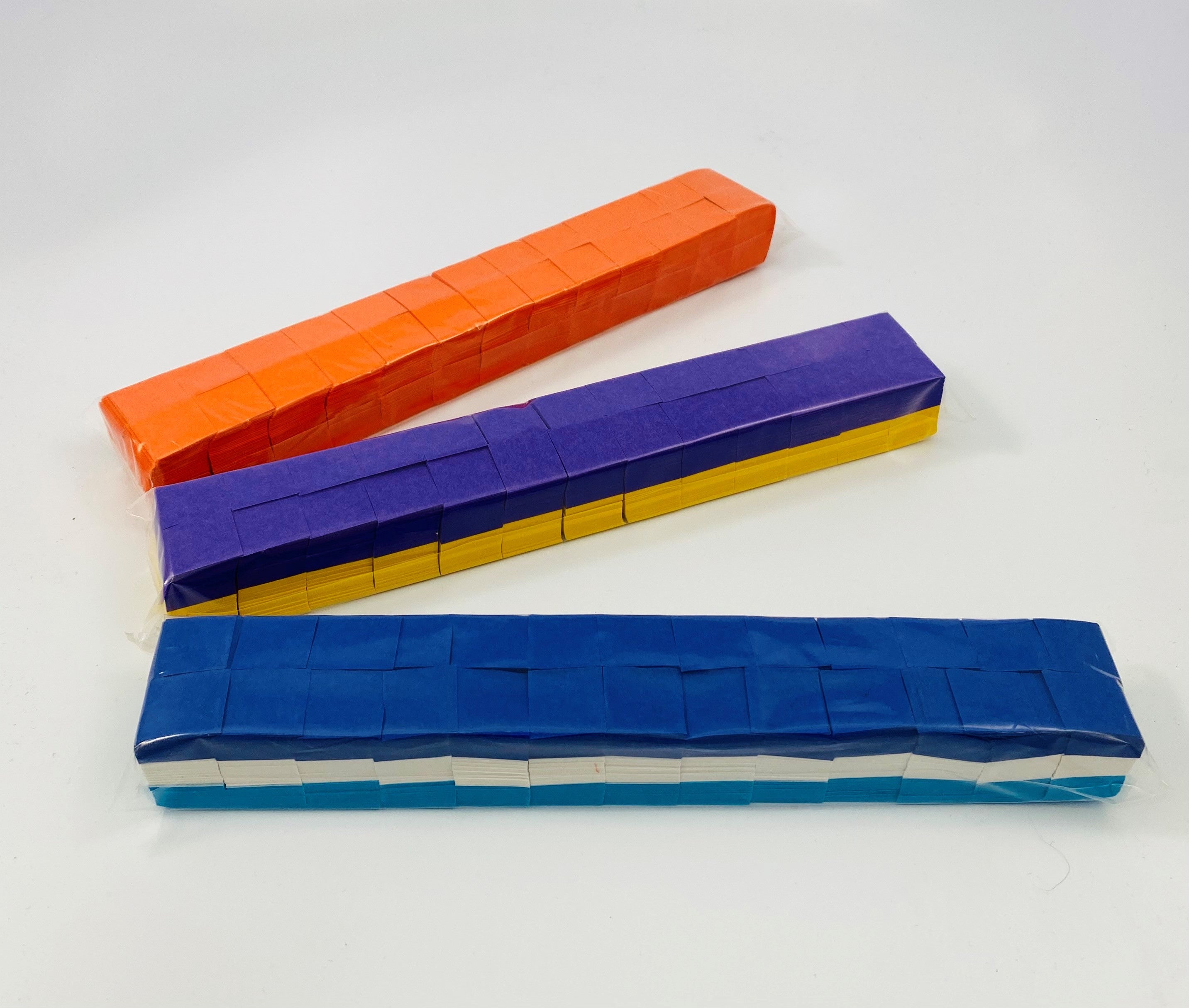 2" x 10" Tissue .75" Squares Confetti Sleeve