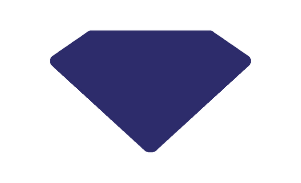 Die Cut Shape: Diamond Stone Small